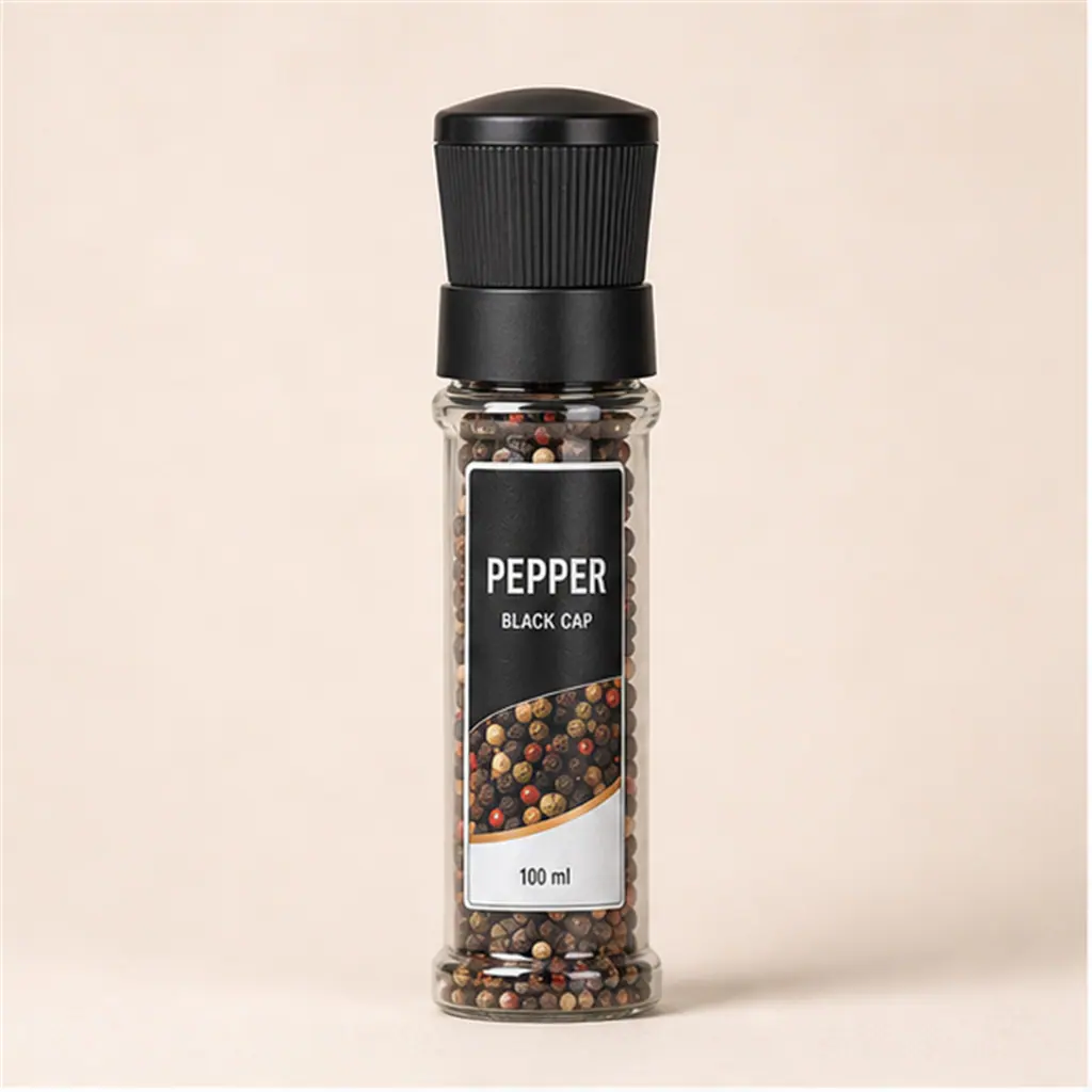 Molinillo de pimienta compacto, cabezal negro, 100 ml – producto similar