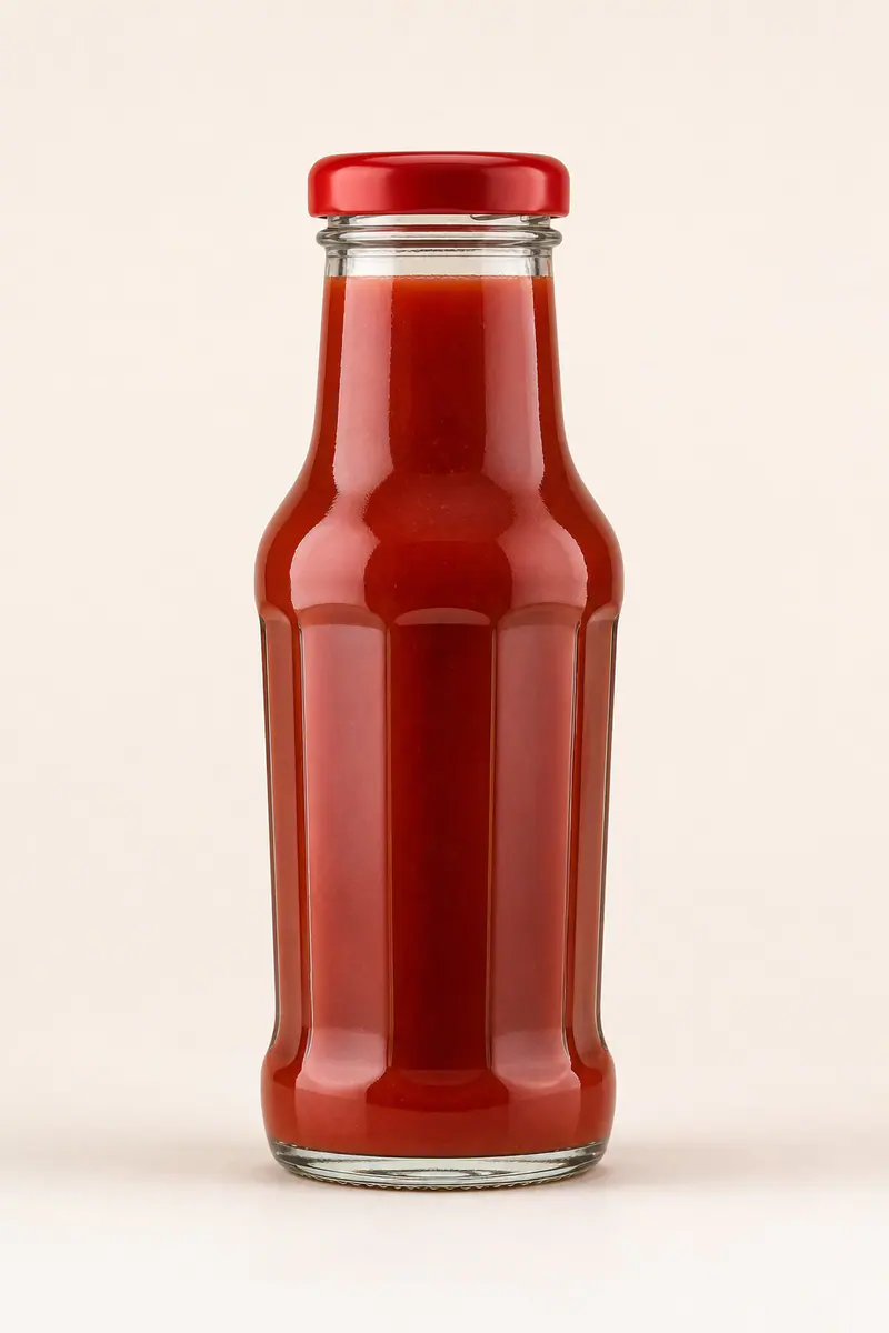 Botella de vidrio para ketchup – vista del producto