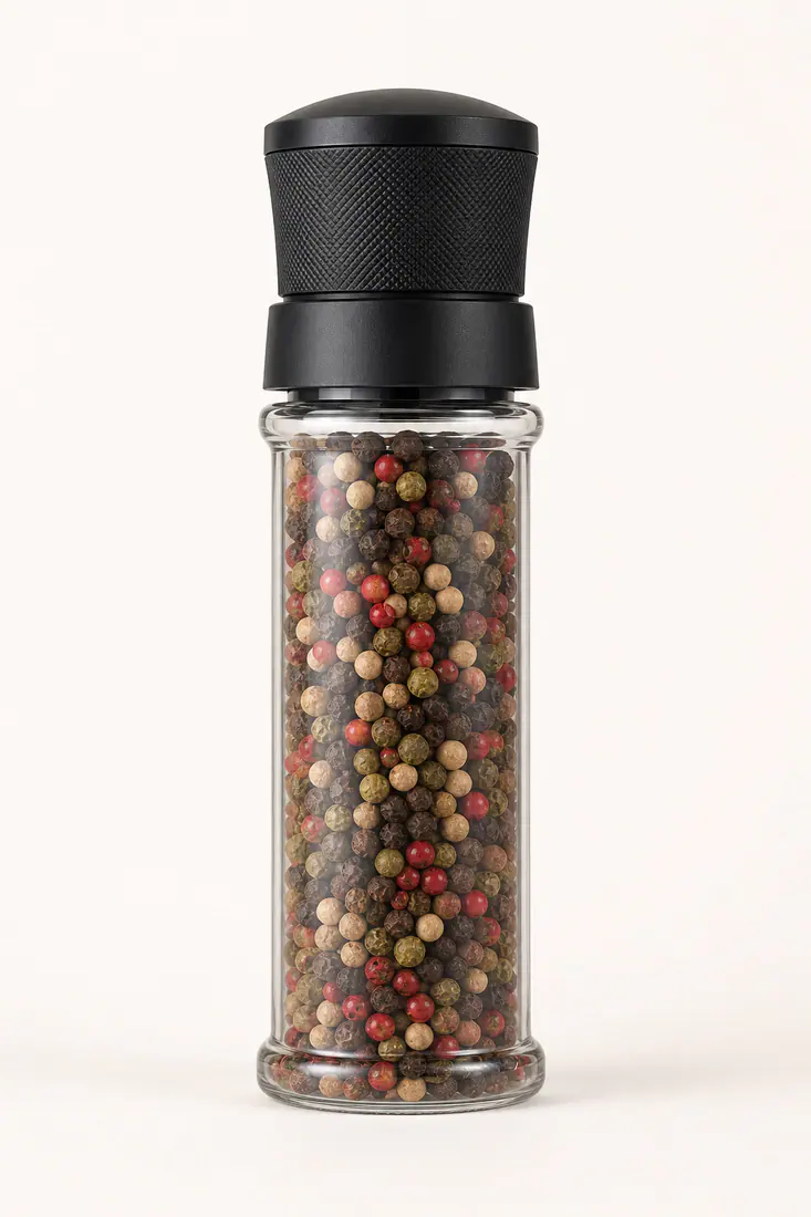 Botes para especias en grano con molinillo