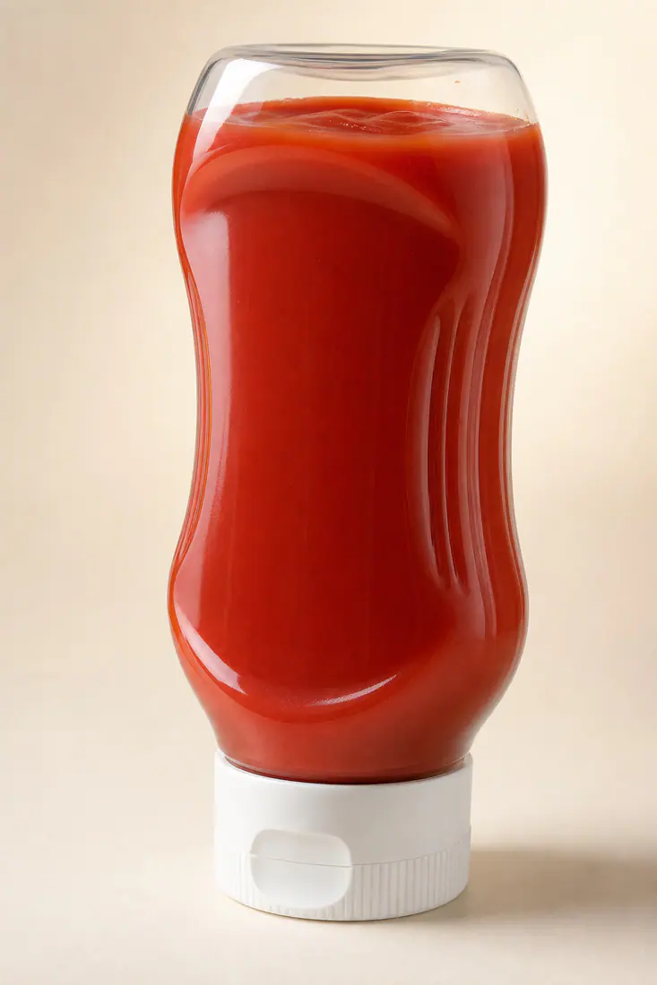 Detalle del material, la superficie y el cuerpo del envase