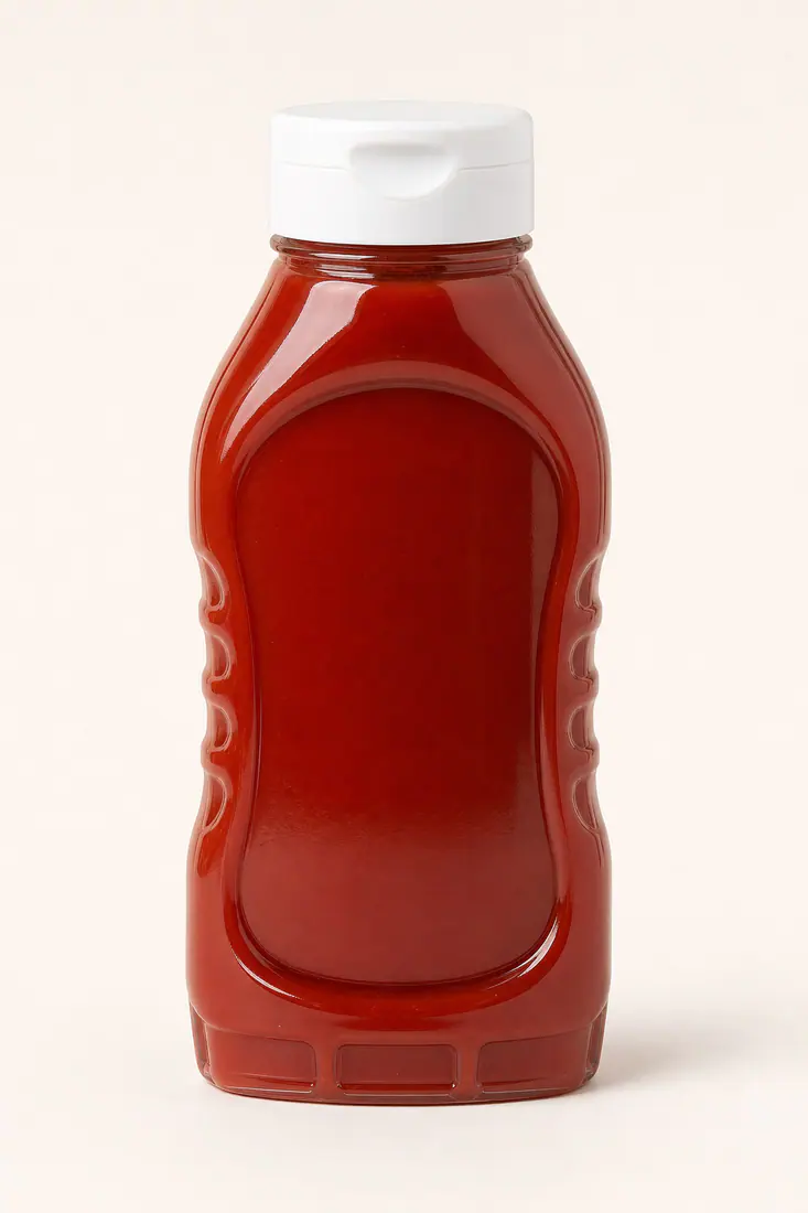 Botellas exprimibles para ketchup destinadas al comercio y la restauración