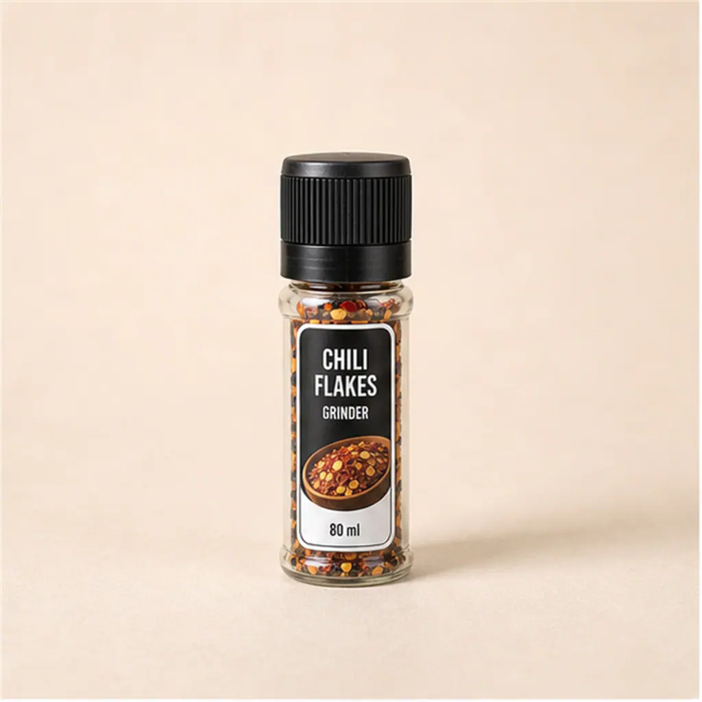 Mini-molinillo para especias, cabezal negro, 80 ml – producto similar
