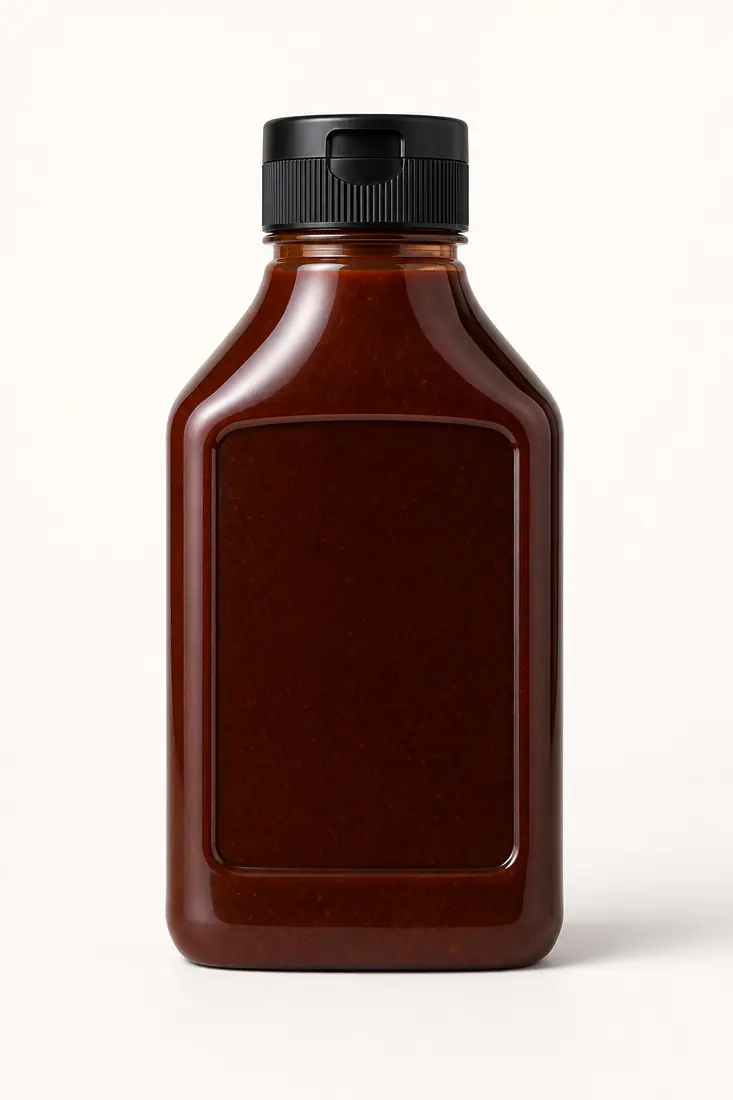 Botellas de salsa barbacoa para marcas blancas – vista del producto
