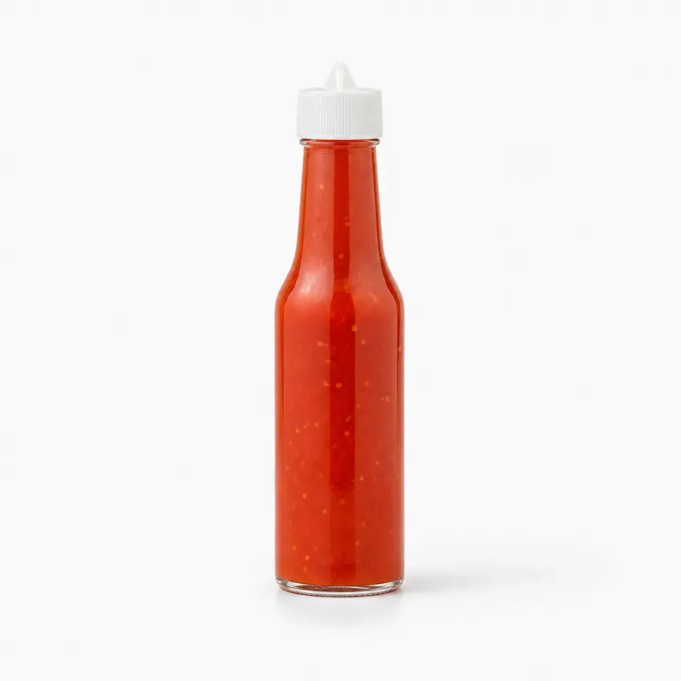 Botellas exprimibles para salsa picante – vista del producto